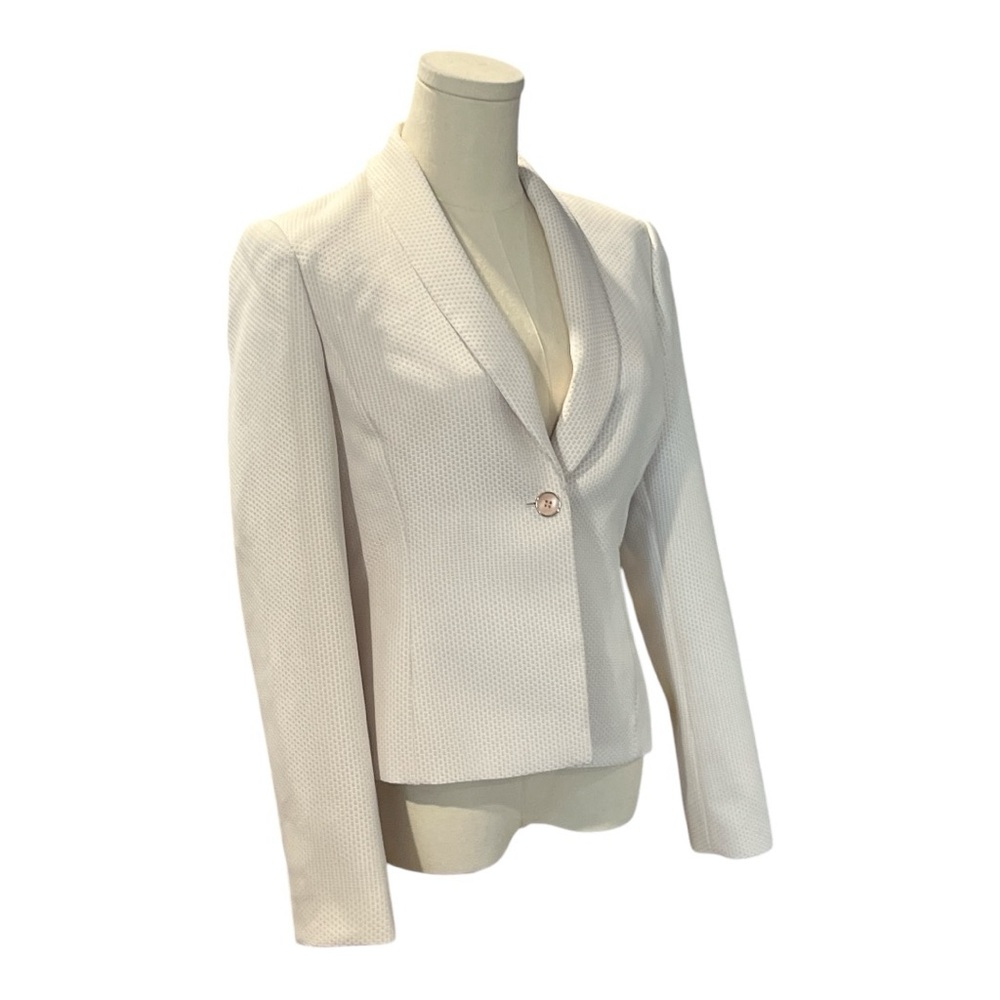 Calvin Klein Beige Oatmeal Blazer Jacket Size 6.